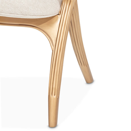 Camellia Field Pecan Warm Pecan Camellia Field Vanity Chair Warm Pecan from Michael Amini - Luna Furniture
