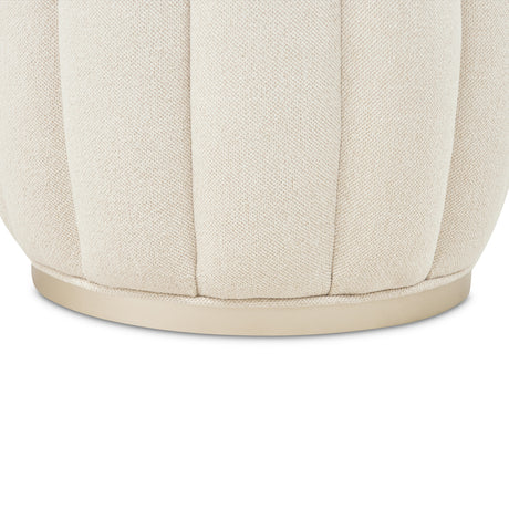 Camellia Field Caramel Round Accent Bench from Michael Amini - Luna Furniture