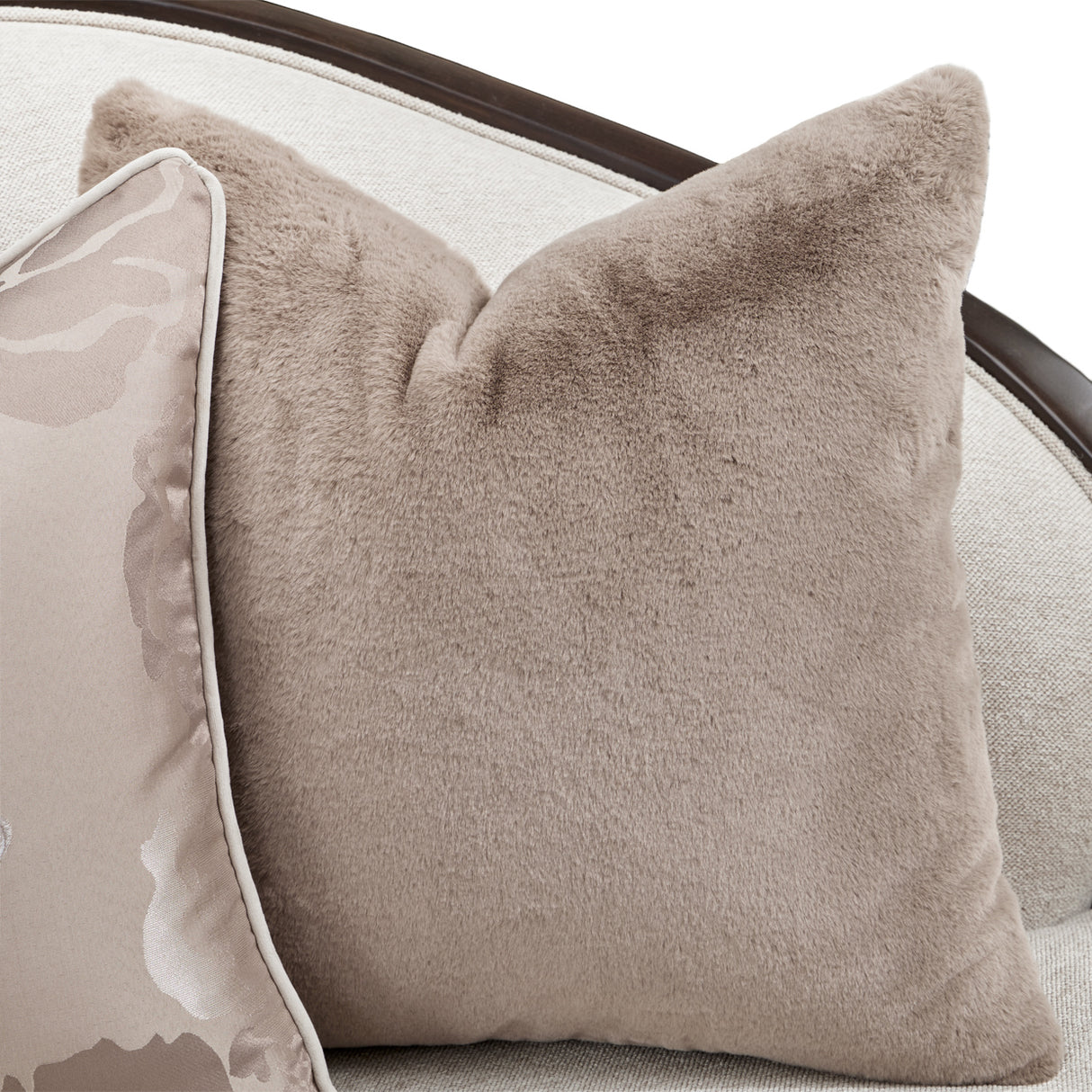 Camellia Field Pecan Warm Pecan Camellia Field Sofa Linen Warm Pecan from Michael Amini - Luna Furniture