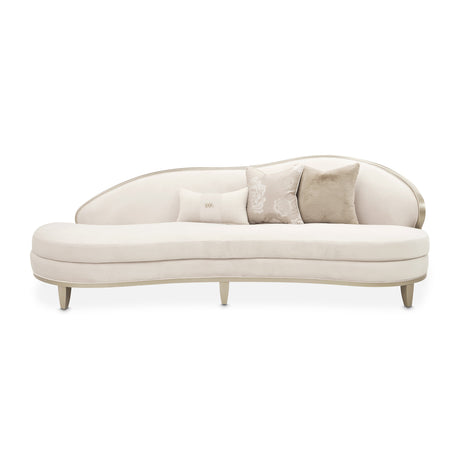 Camellia Field Caramel Asymmetrical Sofa from Michael Amini - Luna Furniture