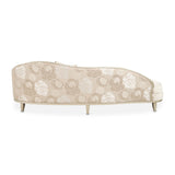 Camellia Field Caramel Asymmetrical Sofa from Michael Amini - Luna Furniture