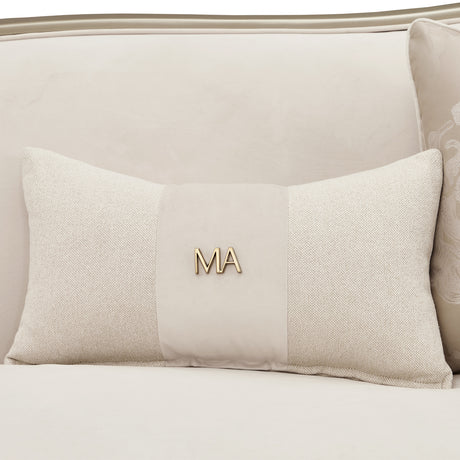 Camellia Field Caramel Asymmetrical Sofa from Michael Amini - Luna Furniture