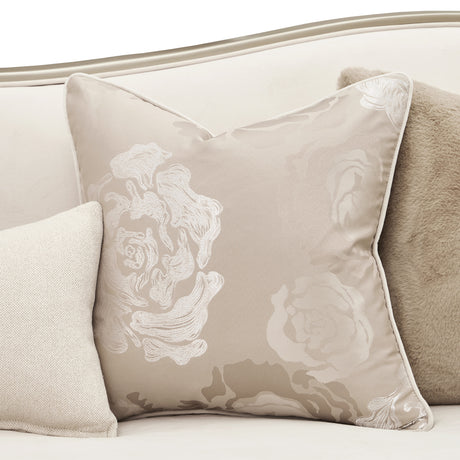 Camellia Field Caramel Asymmetrical Sofa from Michael Amini - Luna Furniture