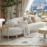 Camellia Field Caramel Asymmetrical Sofa from Michael Amini - Luna Furniture