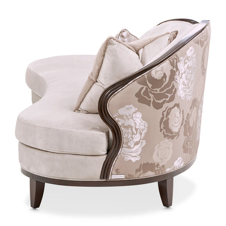 Camellia Field Pecan Warm Pecan Asymmetrical Sofa from Michael Amini - Luna Furniture
