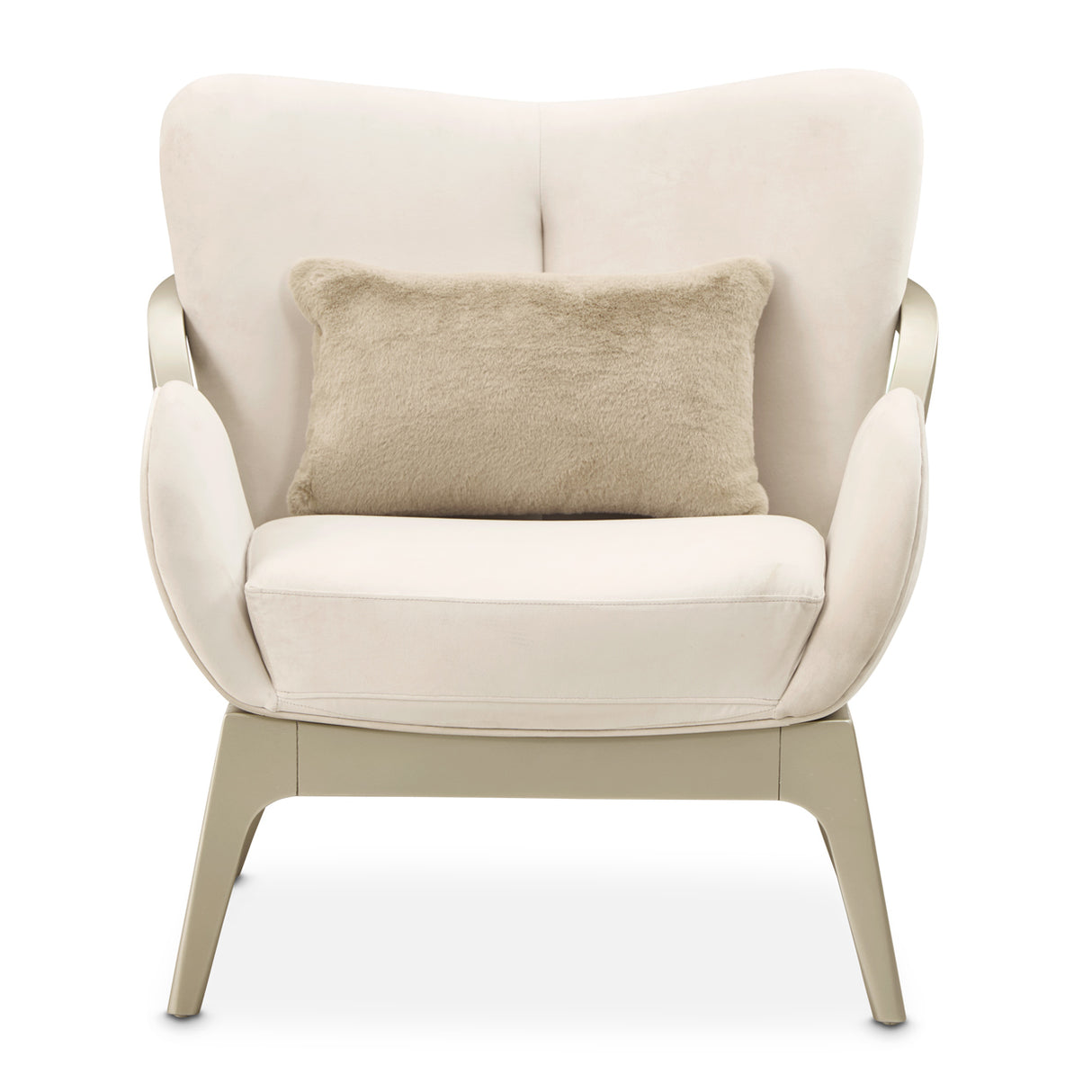 Camellia Field Caramel Camellia Field Accent Chair Ivory Caramel from Michael Amini - Luna Furniture