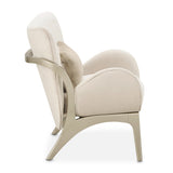 Camellia Field Caramel Camellia Field Accent Chair Ivory Caramel from Michael Amini - Luna Furniture