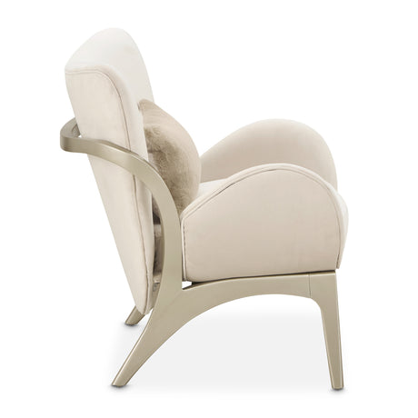 Camellia Field Caramel Camellia Field Accent Chair Ivory Caramel from Michael Amini - Luna Furniture