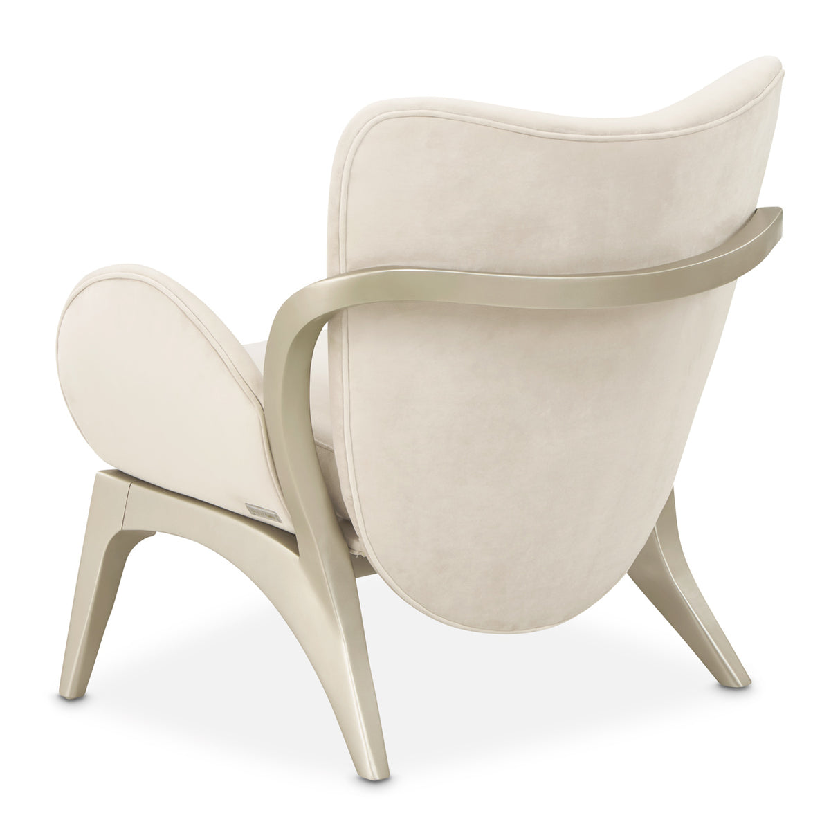 Camellia Field Caramel Camellia Field Accent Chair Ivory Caramel from Michael Amini - Luna Furniture