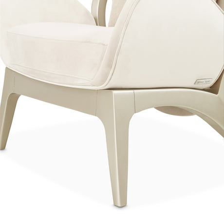 Camellia Field Caramel Camellia Field Accent Chair Ivory Caramel from Michael Amini - Luna Furniture