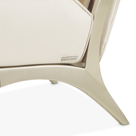 Camellia Field Caramel Camellia Field Accent Chair Ivory Caramel from Michael Amini - Luna Furniture