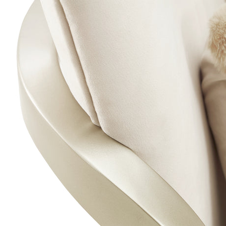 Camellia Field Caramel Camellia Field Accent Chair Ivory Caramel from Michael Amini - Luna Furniture