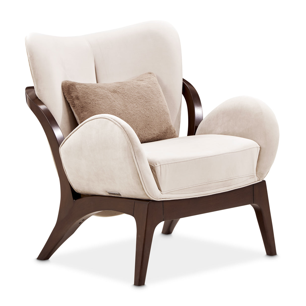 Camellia Field Pecan Warm Pecan Camellia Field Accent Chair Porchini Warm Pecan from Michael Amini - Luna Furniture