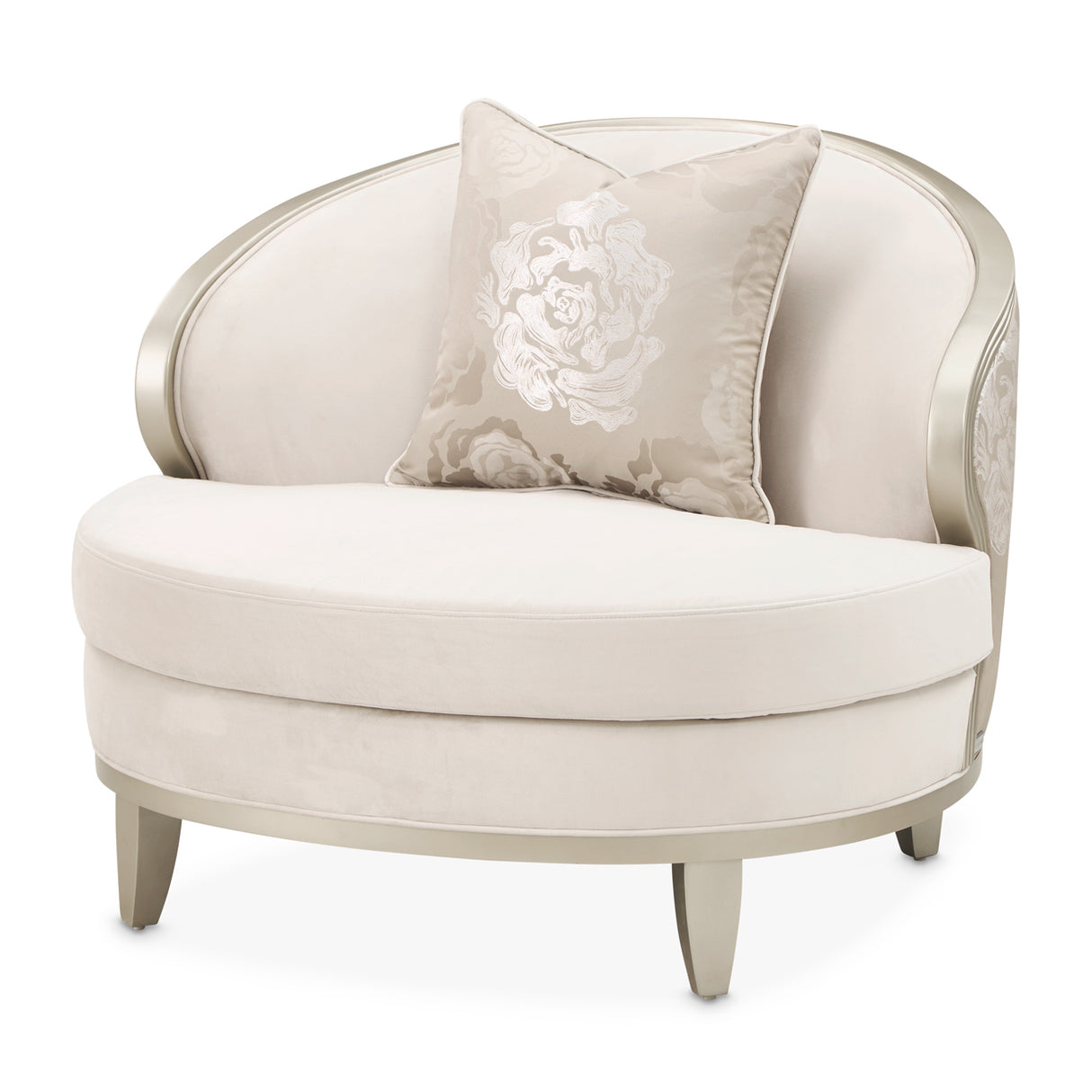 Camellia Field Caramel Camellia Field Matching Chair Cornsilk Caramel from Michael Amini - Luna Furniture