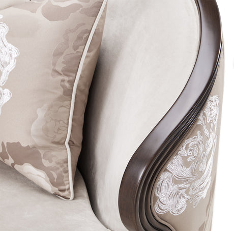 Camellia Field Pecan Warm Pecan Camellia Field Matching Chair Linen Warm Pecan from Michael Amini - Luna Furniture