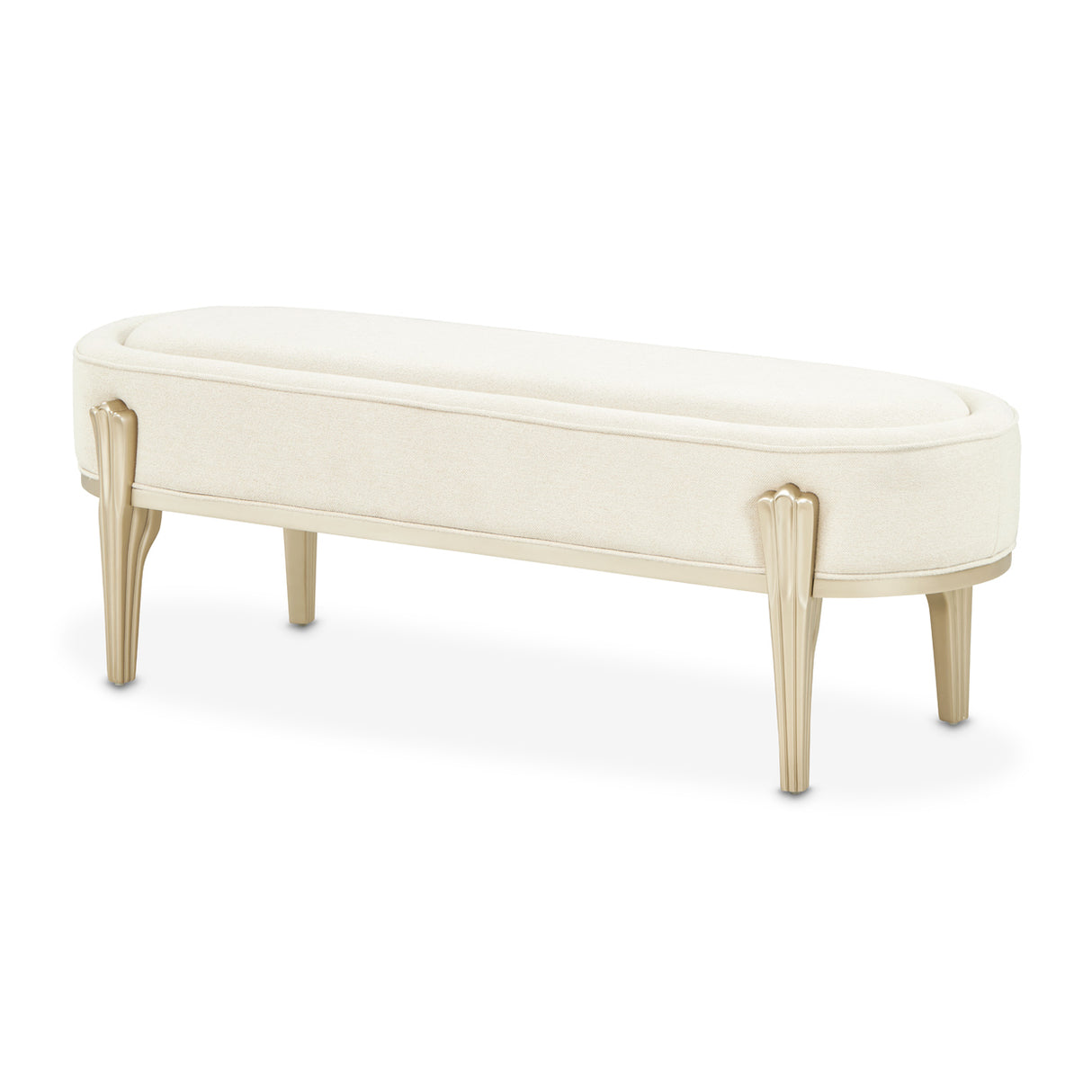 Camellia Field Caramel Accent Bench from Michael Amini - Luna Furniture