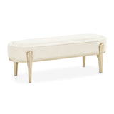 Camellia Field Caramel Accent Bench from Michael Amini - Luna Furniture