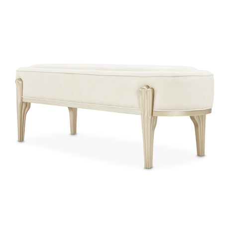 Camellia Field Caramel Accent Bench from Michael Amini - Luna Furniture