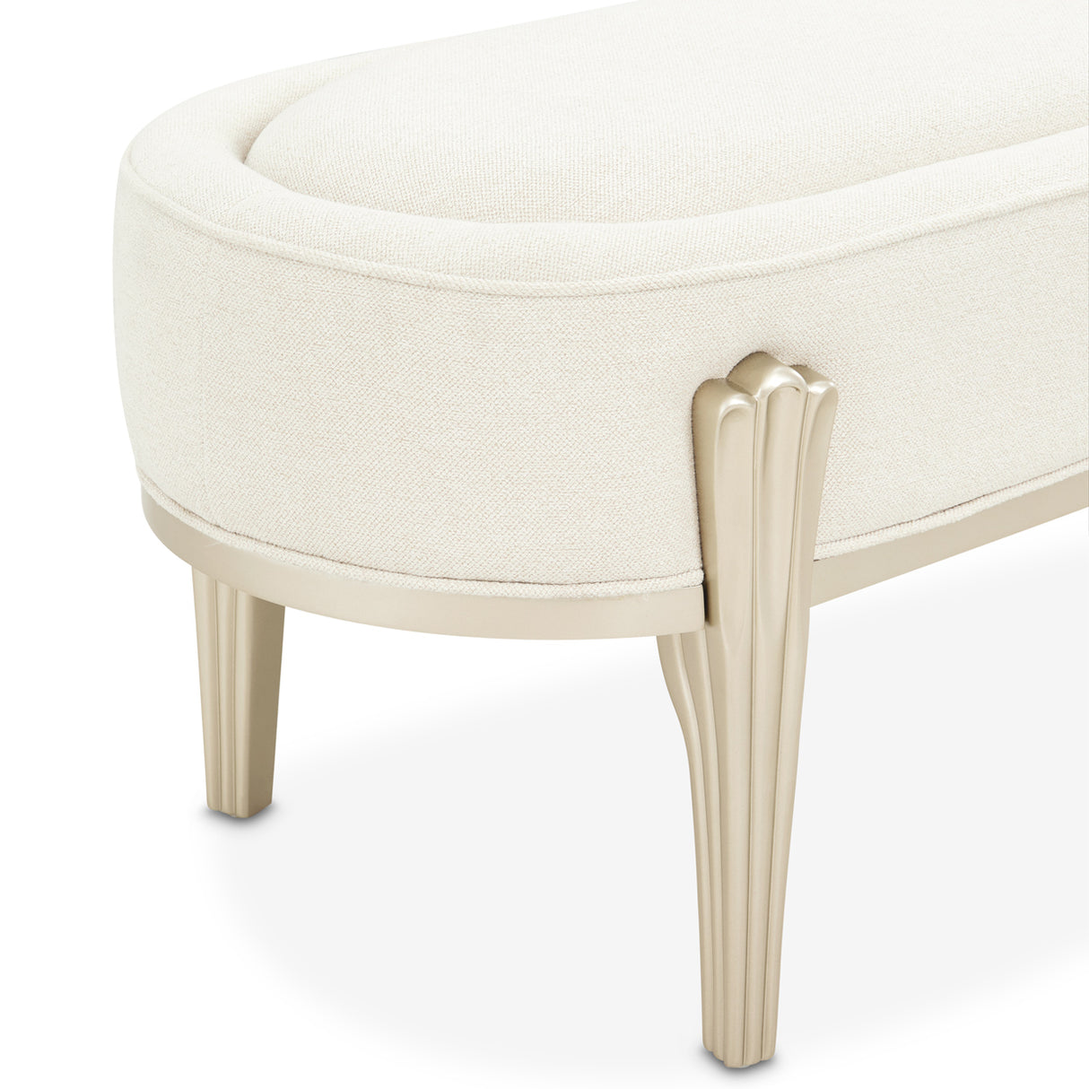 Camellia Field Caramel Accent Bench from Michael Amini - Luna Furniture