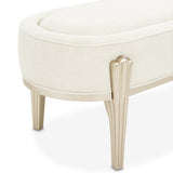 Camellia Field Caramel Accent Bench from Michael Amini - Luna Furniture