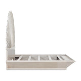 Fantosini Silver Leaf Eastern King Fan Bed from Michael Amini - Luna Furniture