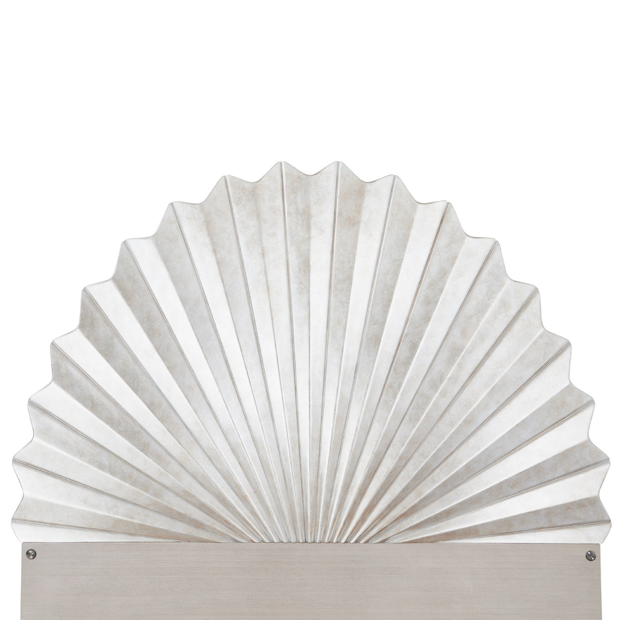 Fantosini Silver Leaf Eastern King Fan Bed from Michael Amini - Luna Furniture
