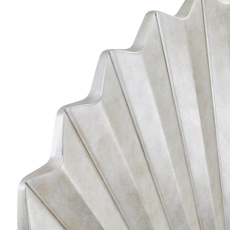 Fantosini Silver Leaf Eastern King Fan Bed from Michael Amini - Luna Furniture