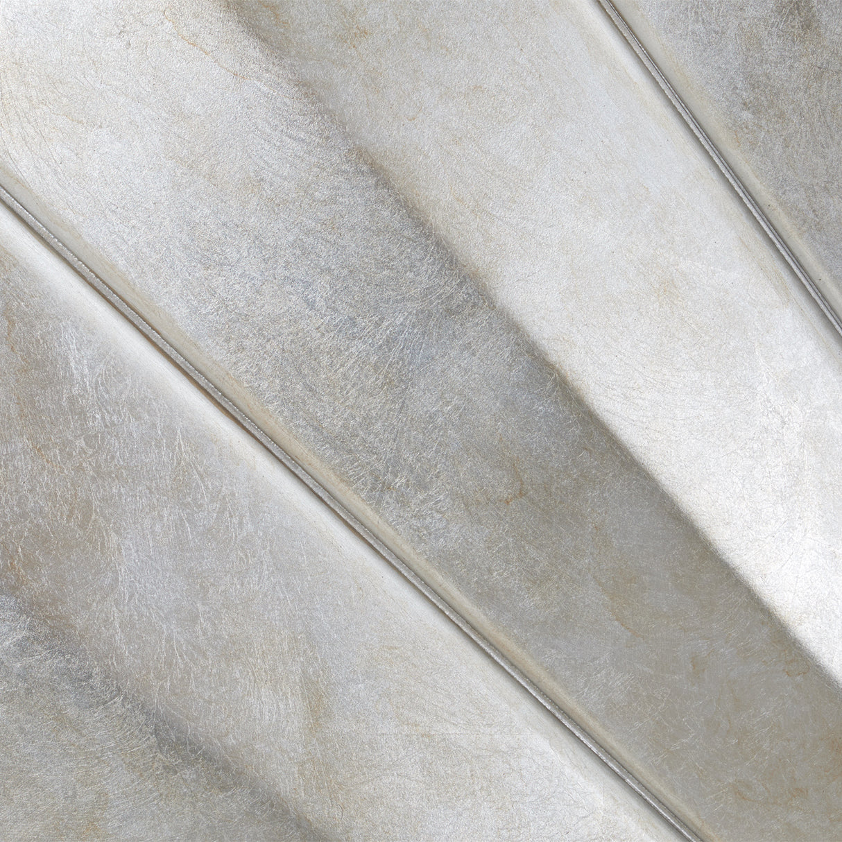 Fantosini Silver Leaf Eastern King Fan Bed from Michael Amini - Luna Furniture