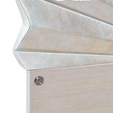 Fantosini Silver Leaf Eastern King Fan Bed from Michael Amini - Luna Furniture