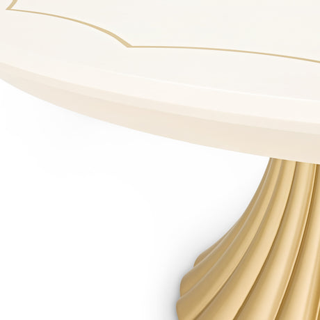 Fantosini Gold Creamy Pearl Round Dining Table from Michael Amini - Luna Furniture