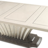 Fantosini Silver Mist Pedestal Dining Table from Michael Amini - Luna Furniture