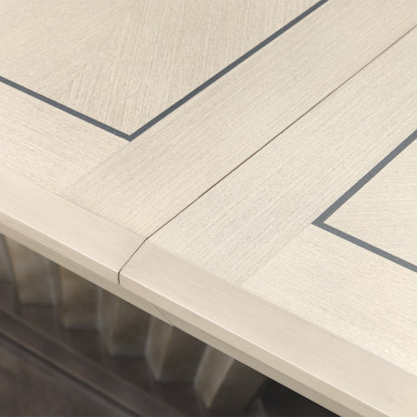 Fantosini Silver Mist Pedestal Dining Table from Michael Amini - Luna Furniture