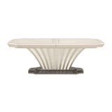 Fantosini Silver Mist Pedestal Dining Table from Michael Amini - Luna Furniture