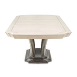 Fantosini Silver Mist Pedestal Dining Table from Michael Amini - Luna Furniture