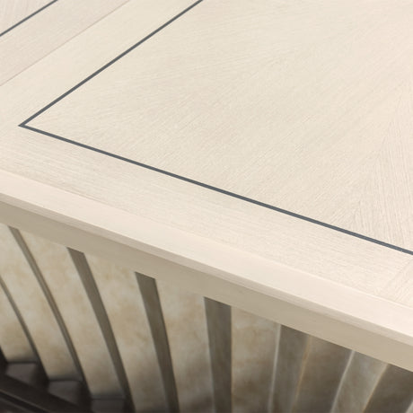 Fantosini Silver Mist Pedestal Dining Table from Michael Amini - Luna Furniture