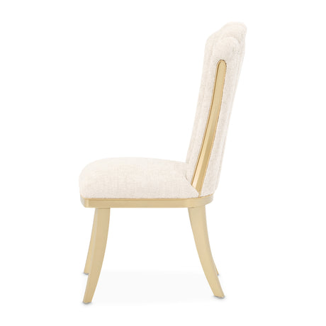 Fantosini Gold Gold Leaf Dining Side Chair from Michael Amini - Luna Furniture