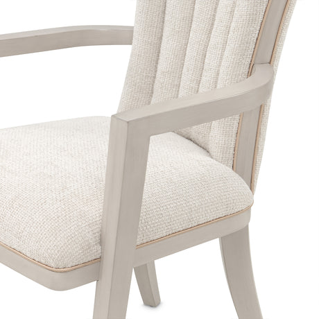 Fantosini Silver Mist Dining Arm Chair from Michael Amini - Luna Furniture