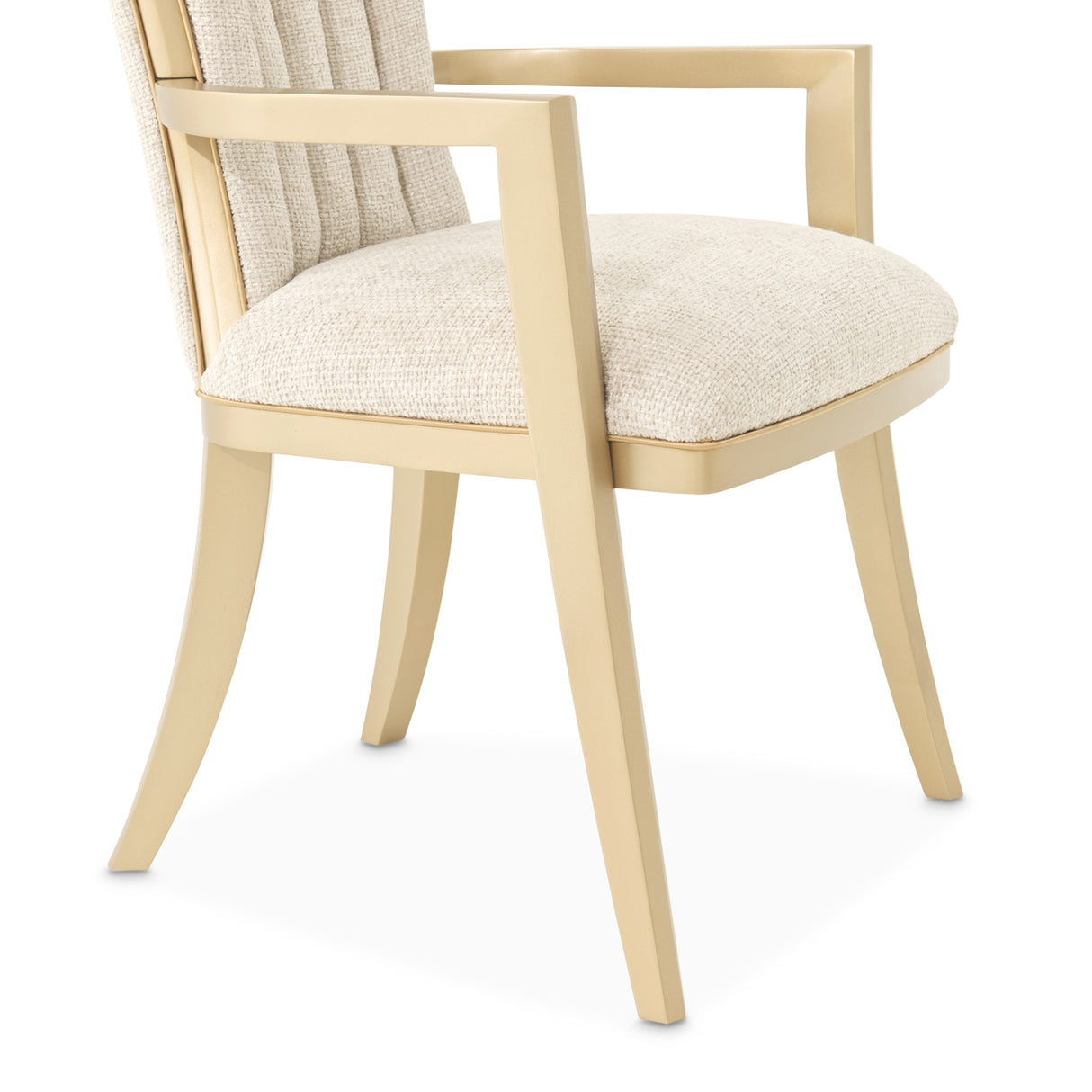 Fantosini Gold Gold Leaf Dining Arm Chair from Michael Amini - Luna Furniture