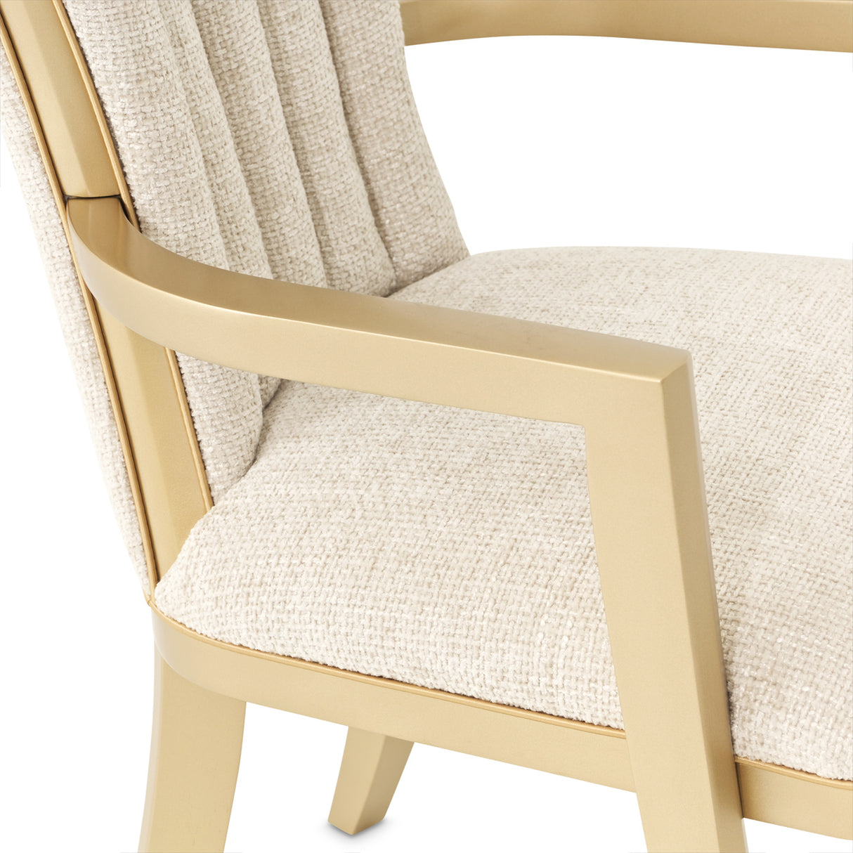 Fantosini Gold Gold Leaf Dining Arm Chair from Michael Amini - Luna Furniture