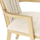 Fantosini Gold Gold Leaf Dining Arm Chair from Michael Amini - Luna Furniture