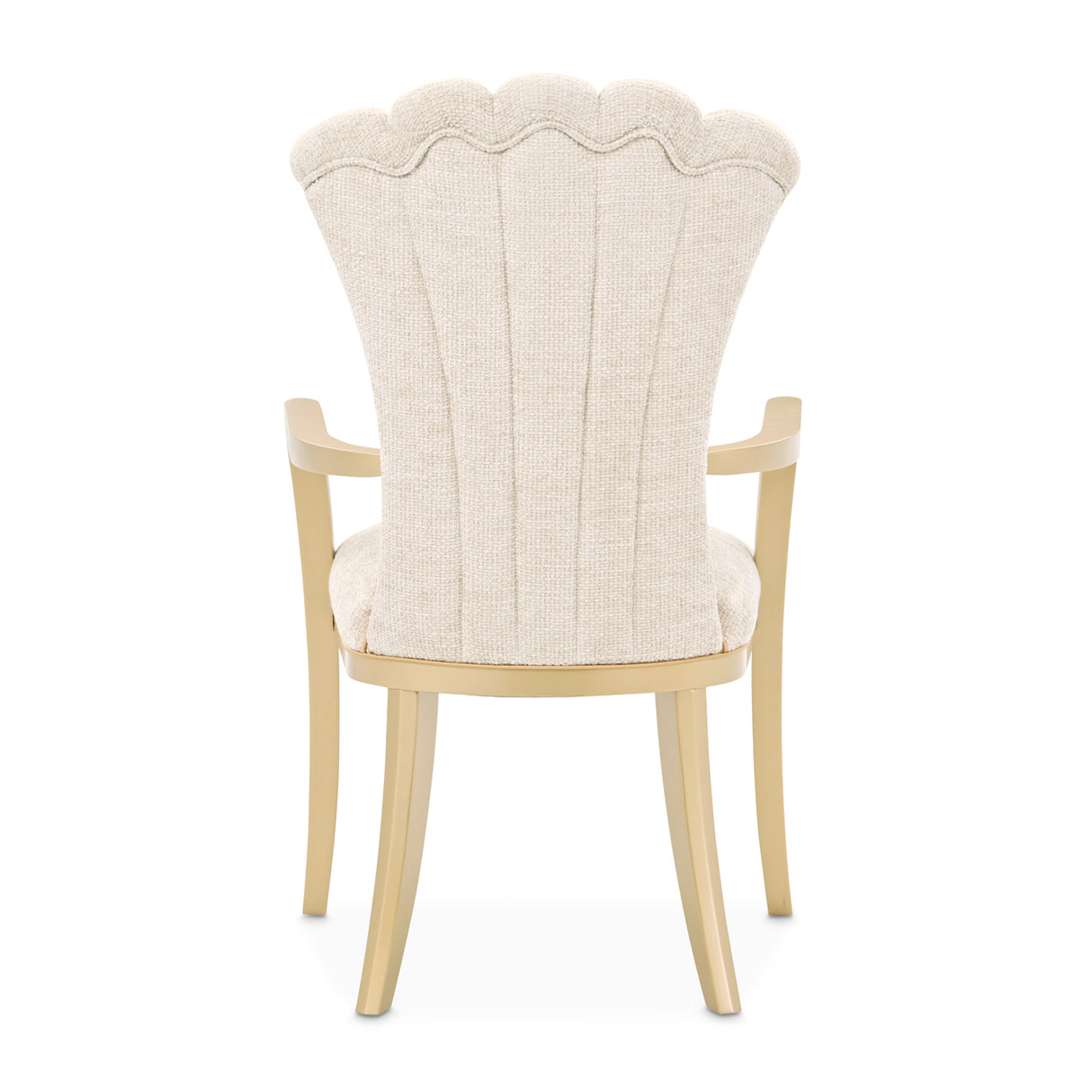 Fantosini Gold Gold Leaf Dining Arm Chair from Michael Amini - Luna Furniture