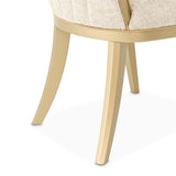 Fantosini Gold Gold Leaf Dining Arm Chair from Michael Amini - Luna Furniture