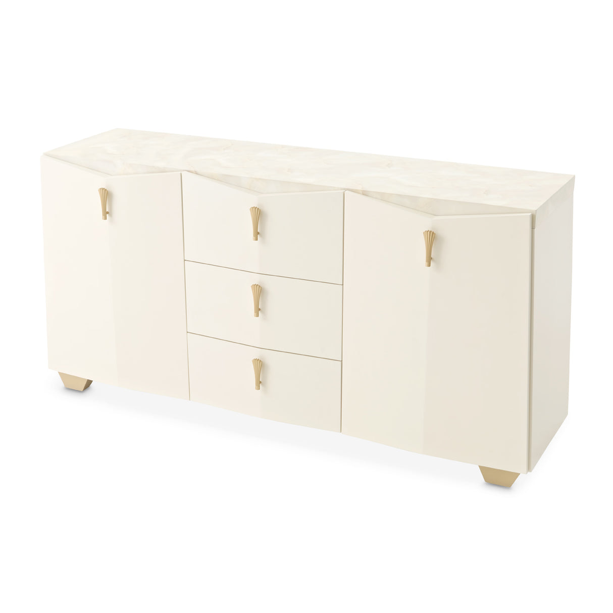Fantosini Gold Creamy Pearl Sideboard from Michael Amini - Luna Furniture
