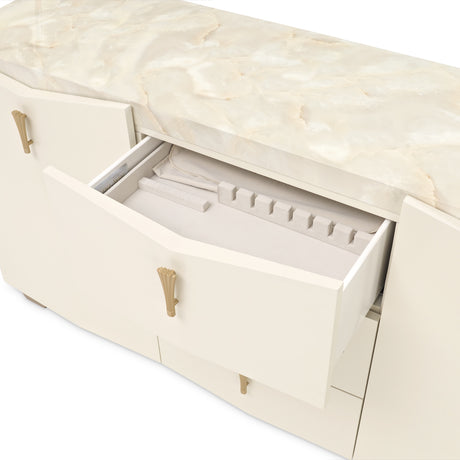 Fantosini Gold Creamy Pearl Sideboard from Michael Amini - Luna Furniture
