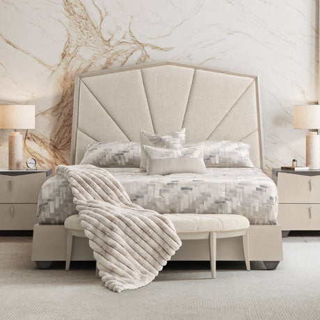 Fantosini Silver Mist Queen Panel Bed from Michael Amini - Luna Furniture