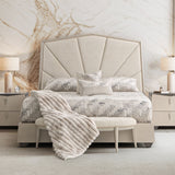 Fantosini Silver Mist Eastern King Panel Bed from Michael Amini - Luna Furniture