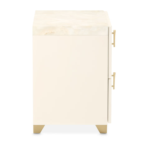 Fantosini Gold Creamy Pearl Nightstand from Michael Amini - Luna Furniture
