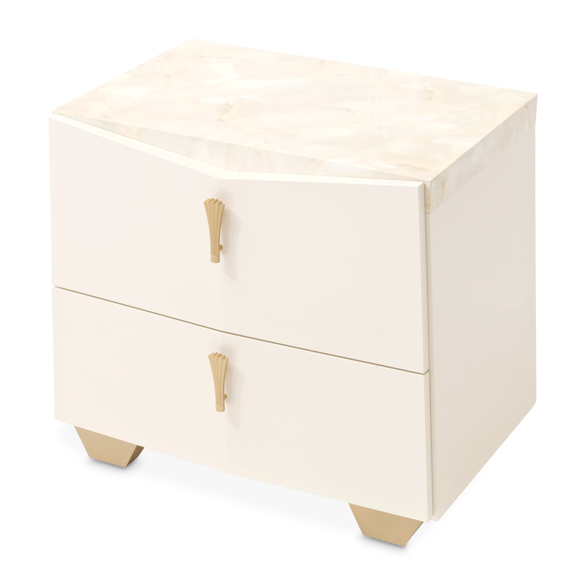 Fantosini Gold Creamy Pearl Nightstand from Michael Amini - Luna Furniture