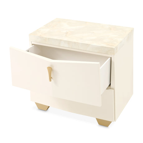 Fantosini Gold Creamy Pearl Nightstand from Michael Amini - Luna Furniture