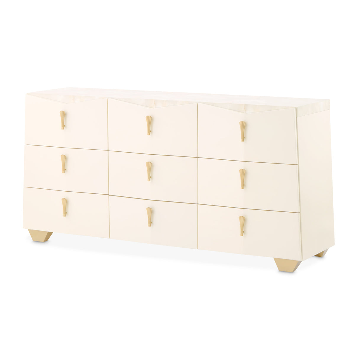 Fantosini Gold Creamy Pearl Dresser from Michael Amini - Luna Furniture